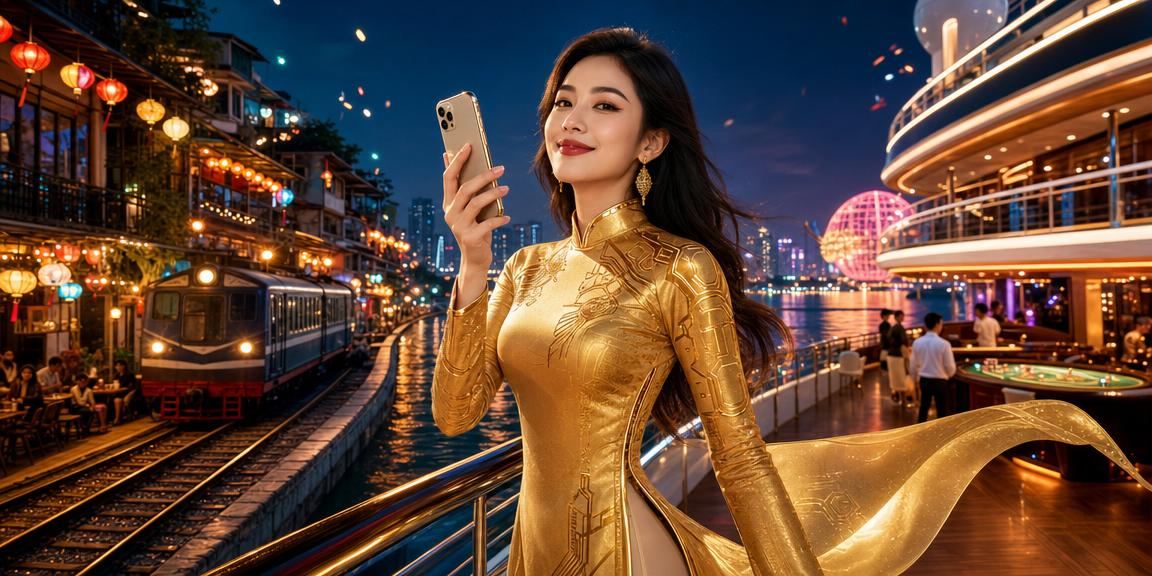 Người chơi Hà Nội trải nghiệm game di động với trang phục áo dài truyền thống